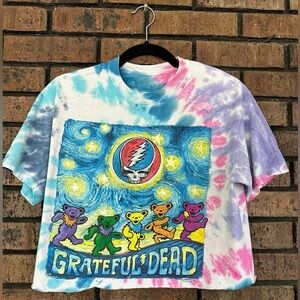 Liquid Blue Grateful Dead CropTop Tee